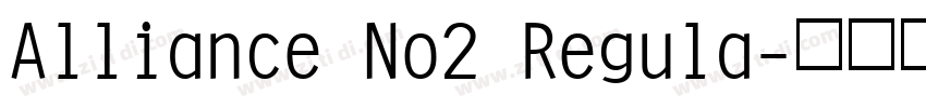 Alliance No2 Regula字体转换